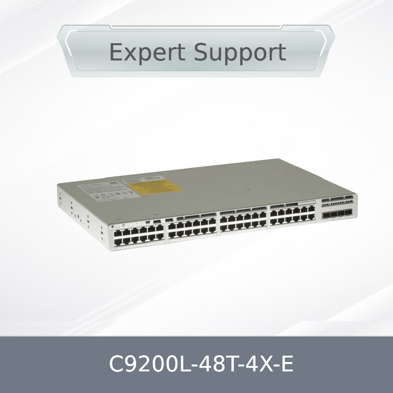 Sakelar jaringan C9200L-48T-4X-E asli baru, L3, dikelola, 48 x 10/100/1000 + 4 x 10 gigabit SFP + (uplink)