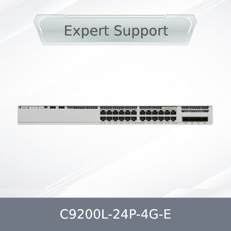 C9200L-24p-4G-E Cisco Catalyst 24 Port Poe Layer3 Managed Gigabit Ethernet 4 Port SFP Switch Jaringan Stackable C9200L-24p-4G-E