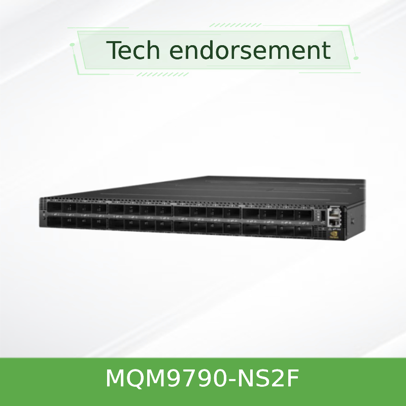 Sakelar InfiniBand NVIDIA Quantum MQM9790-NS2F 400G 64-Port Eksternal Terkelola