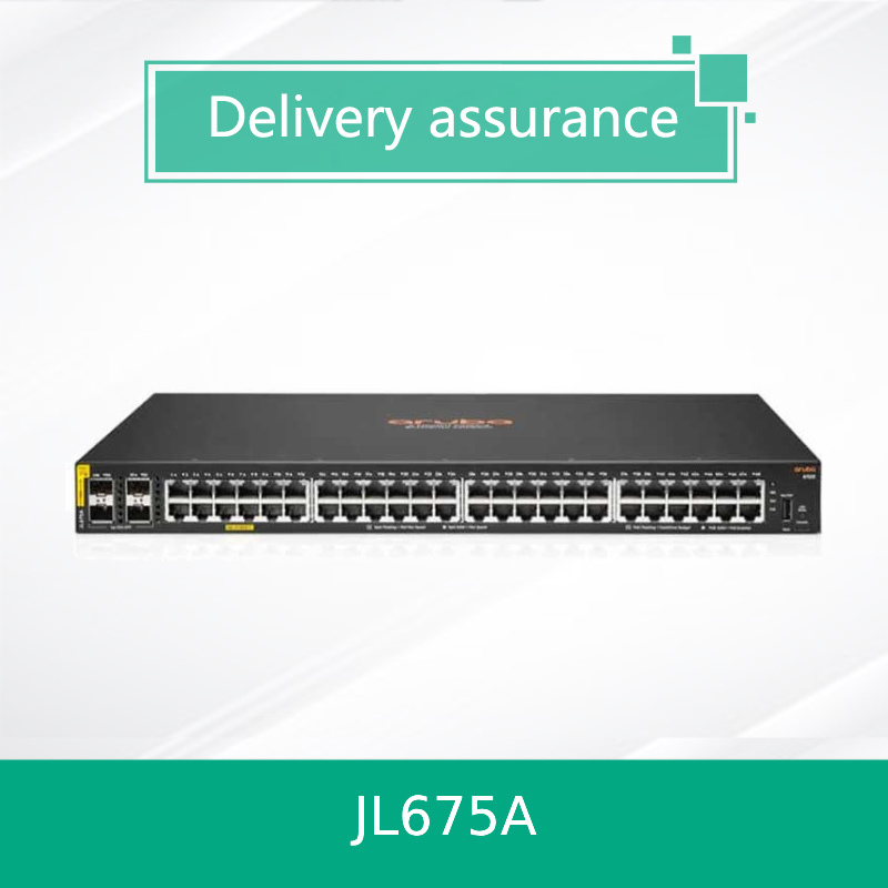 HPE Aruba CX 6100 JL675A 48-Port Gigabit PoE + Switch 370W Kelas 4 4x SFP + Layer 2 dikelola