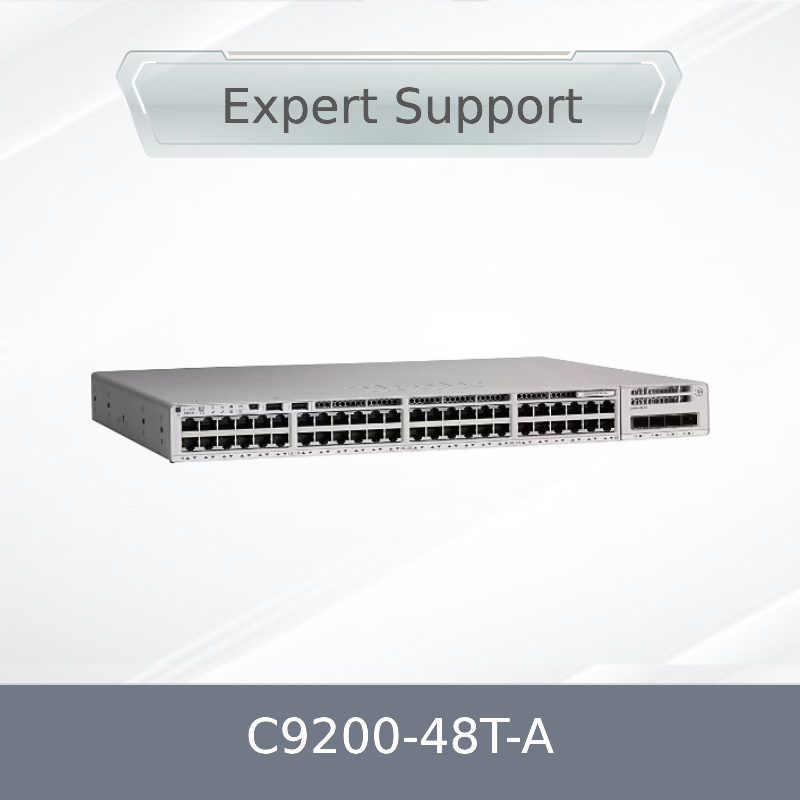 Cisco Catalyst 9200-48T-A 48-Port Data Switch Lisensi Keuntungan Jaringan Enterprise Gigabit Ethernet