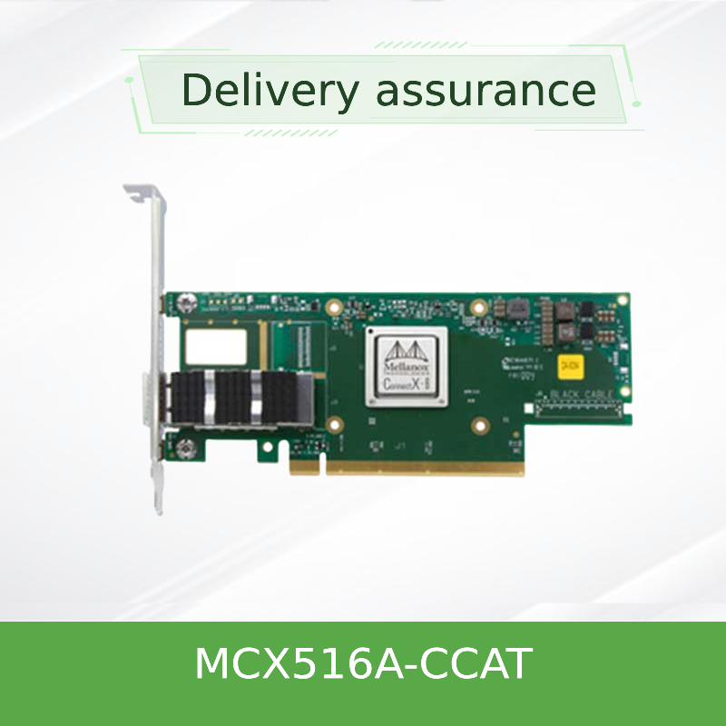 Kartu Jaringan Mellanox ConnectX-5 EN MCX516A-CCAT - NIC PCIe Dual-Port 100GbE dengan RDMA