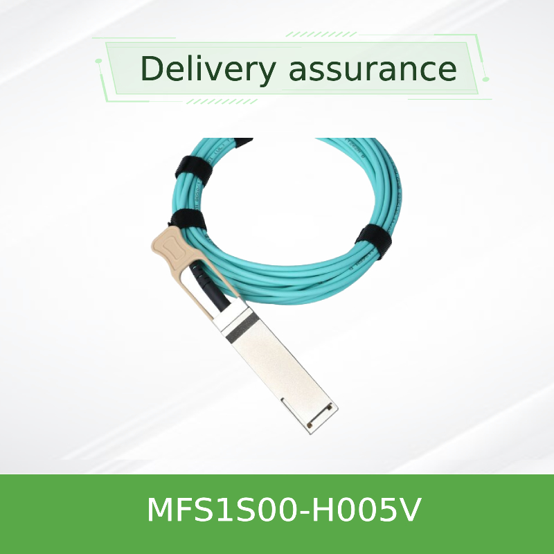Kabel Optik Aktif QSFP56 200Gb/s NVIDIA MFS1S00-H005V - 5m Kartu Jaringan Pusat Data Kecepatan Tinggi