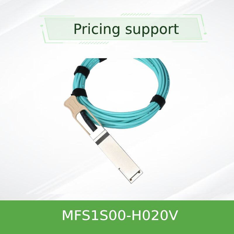 NVIDIA mellanox MFS1S00-H020V 200Gb/s QSFP56 Kabel Optik Aktif 20m AOC untuk HDR InfiniBand