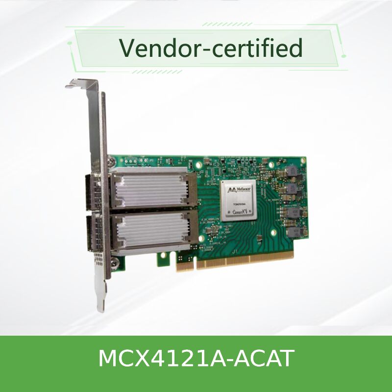 Mellanox ConnectX‑4 Lx EN MCX4121A‑ACAT Dual‑Port 25GbE SFP28 Kartu Adaptor Ethernet