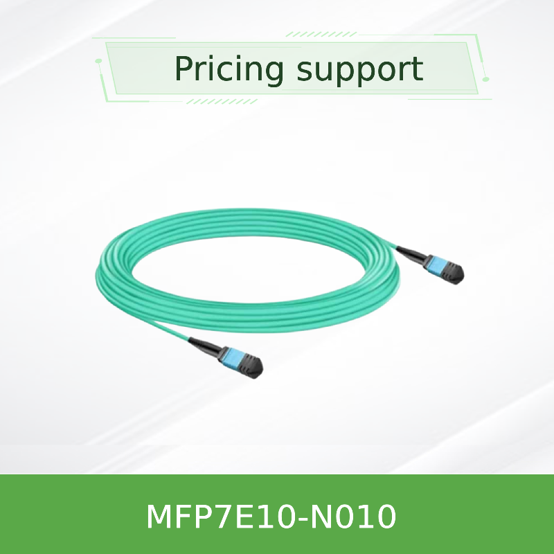 NVIDIA MFP7E10-N010 10m MPO-12/APC ke MPO-12/APC Multimode Fiber Cable Type-B Crossover untuk 400G/800G InfiniBand & Ethernet